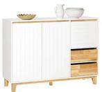 Wit Dressoir 120 cm – Met Lades, Deuren en Houten Details, Huis en Inrichting, Keuken | Keukenelementen, Verzenden, Nieuw