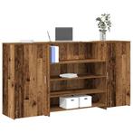 vidaXL Receptiebalie 200x50x103,5 cm bewerkt hout oud, Verzenden, Nieuw
