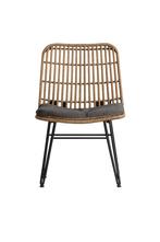 Dining tuinstoel Flamingo Wicker Aluminium Zwart The, Verzenden, Nieuw