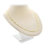 Gouden Midas schakelketting met print, Ophalen of Verzenden, Gebruikt, Overige kleuren, Goud