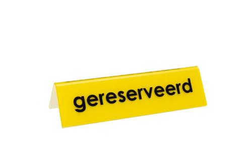 Gereserveerd Bordje / Acrylglas Tafelbordje - Type GMA-G..., Zakelijke goederen, Kantoor en Winkelinrichting | Kantoorartikelen