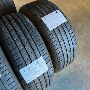 2 x Hankook Ventus S1 Evo2 225-55-18 Zomerbanden 5,5mm beschikbaar voor biedingen