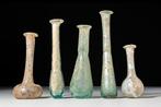 Oud-Romeins, Keizerrijk Glas Unguentarium, set van 5.