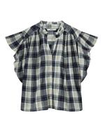-15% Summum  Summum Sleeveless blouse crinkle check 2s3276-1, Verzenden, Nieuw, Blauw