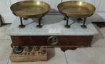 Weegschaal - Messing, Marmer, Hout