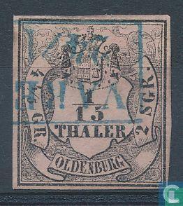 Oldenburg - Wapenschild - 1852, Postzegels en Munten, Postzegels | Europa | Overig, Gestempeld, Verzenden