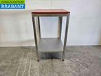 RVS Polyethyleen PE Snijtafel Werktafel 65 x 65 x 111,5 cm, Ophalen of Verzenden, Gebruikt