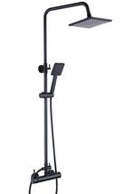 Regendoucheset Zwart Messing | Premium | OP=OP, Huis en Inrichting, Ophalen of Verzenden, Nieuw, Zwart, Overige typen