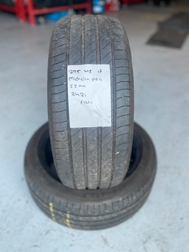 225/45/17 MICHELIN PRIMACY 4 5,5MM 2 STUKS 120,- (2421), Auto-onderdelen, Banden en Velgen, 17 inch, Zomerbanden, 225 mm, Personenwagen