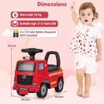2dekans | Mercedes-Benz Brandweerauto Kinderauto Rood, Ophalen of Verzenden, Zo goed als nieuw