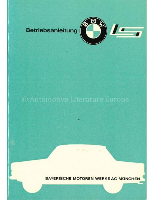 1963 BMW LS INSTRUCTIEBOEKJE DUITS, Auto diversen, Handleidingen en Instructieboekjes