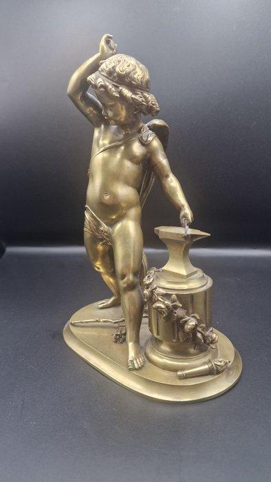 Statue en bronze dorée - École française du milieu XIXEME, Antiek en Kunst, Antiek | Keramiek en Aardewerk