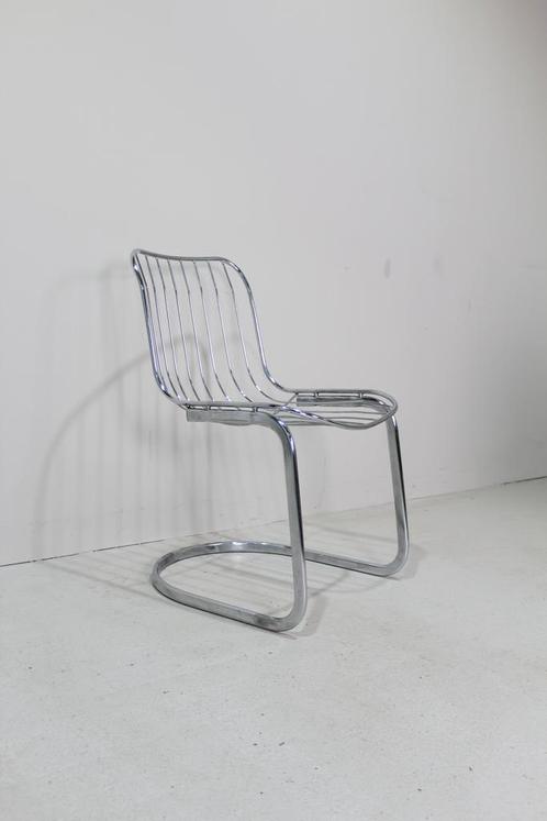 9x Vintage draadstoelen, buisframe stoelen - jaren 70, Huis en Inrichting, Stoelen, Overige kleuren, Gebruikt, Metaal