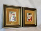 Renoir, (After Renoir) - Emaille plaat (2) - Brons, Emaille,, Antiek en Kunst