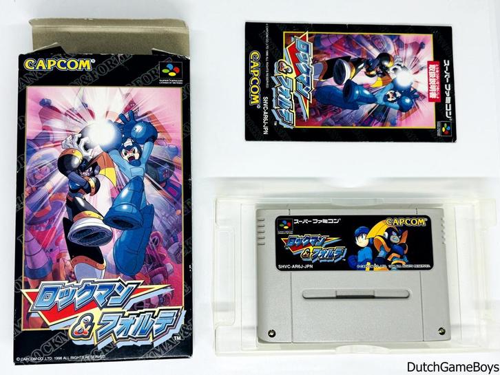 Super Famicom - Rockman & Forte, Spelcomputers en Games, Games | Nintendo Super NES, Gebruikt, Verzenden