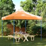 vidaXL Partytent inklapbaar pop-up 292x292x315 cm oranje, Verzenden, Nieuw, Partytent