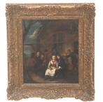 Gerrit Lundens (1622-1683), ‘Voor de herberg’, Antiek en Kunst, Kunst | Schilderijen | Klassiek