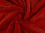 Kortharig bont stof – Rood, Hobby en Vrije tijd, Stoffen en Lappen, 200 cm of meer, Nieuw, Polyester, Ophalen of Verzenden
