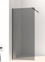 Douchewand slimline 120 x 200 cm rookglas met mat zwarte pro, Ophalen of Verzenden, Nieuw