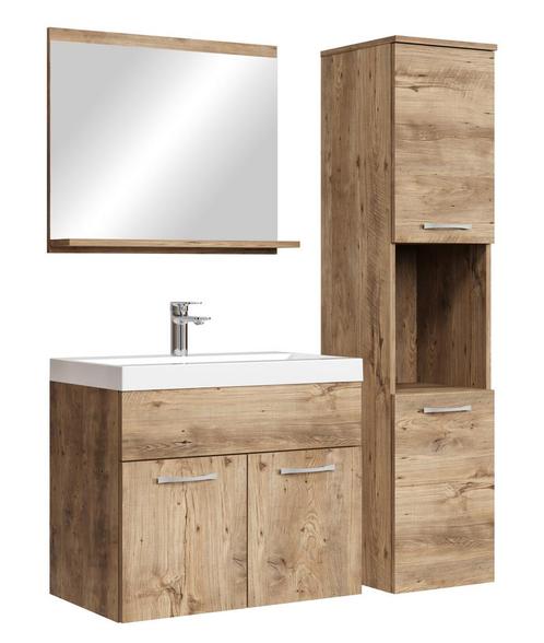 Badkamermeubel Set Montreal 60 x 35 cm Kastanje Badmeubel, Huis en Inrichting, Badkamer | Badkamermeubels, Nieuw, Verzenden