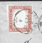 Italiaanse oude staten - Sardinië 1863 - Brief zonder tekst, Gestempeld
