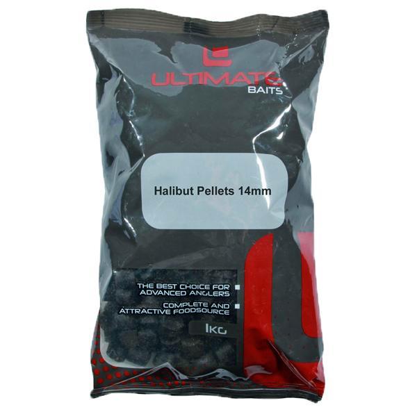 Ultimate Baits Halibut Pellets 1kg - 14mm, Watersport en Boten, Hengelsport | Algemeen, Overige typen, Nieuw, Verzenden