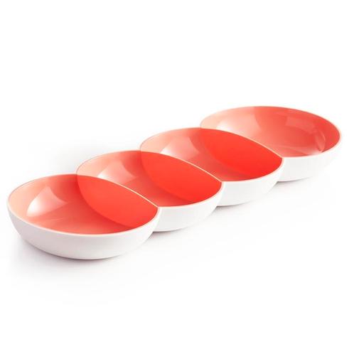 Tupperware Allegra Tapasschaal, Huis en Inrichting, Keuken | Tupperware, Wit, Oranje, Nieuw, Ophalen of Verzenden