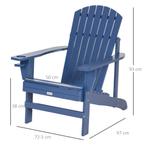TRUUSK Adirondack Tuinstoel Met Bekerhouder, Massief Hout, 9, Verzenden, Nieuw