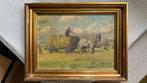 Axel Meyer (1887-?) - Heuernte mit Pferdefuhrwerk, Antiek en Kunst