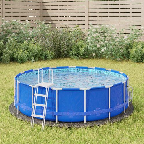 vidaXL Zwembadgrondzeil Ø244 cm polyester geotextiel, Tuin en Terras, Zwembad-toebehoren, Nieuw, Verzenden