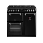 Stoves D900DF-RHS Gas Fornuis 90 cm - Zwart RVS, Witgoed en Apparatuur, Ophalen of Verzenden, Nieuw