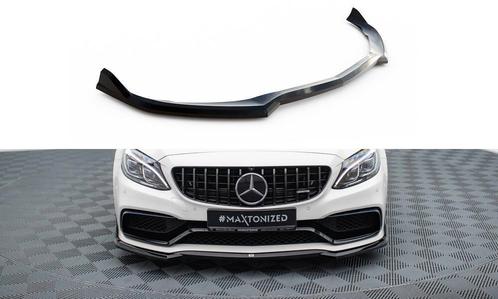 Voorspoiler Mercedes C63 AMG W205 S205 Maxton Glans Zwart, Auto-onderdelen, Carrosserie en Plaatwerk, Ophalen of Verzenden