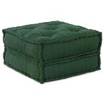 vidaXL Poef modulair 70x70x36 stof groen, Huis en Inrichting, Woonaccessoires | Kussens, Verzenden, Nieuw, Groen