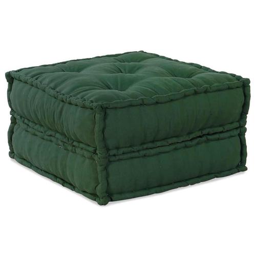 vidaXL Poef modulair 70x70x36 stof groen, Huis en Inrichting, Woonaccessoires | Kussens, Groen, Nieuw, Verzenden