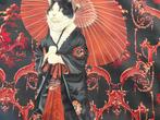 Set van 2 Fluwelen Kussenslopen 40x40 cm – Geisha Kat met