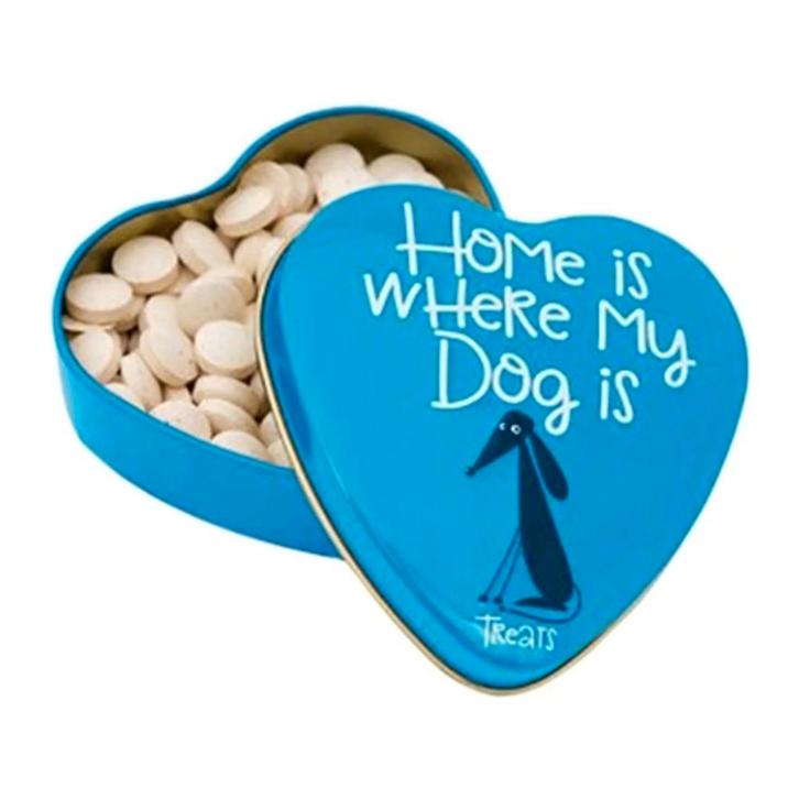 Sanal Hartenblik Home Is Where My Dog Is Snoepjes 60 gr, Dieren en Toebehoren, Honden-accessoires, Nieuw, Verzenden