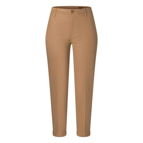 MAC • Chino turn up broek coated • 38, Kleding | Dames, Broeken en Pantalons, Bruin, Nieuw, Maat 38/40 (M), Verzenden