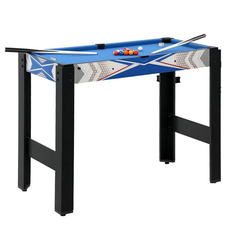 TRUUSK Multigame Speeltafel 5-in-1 - Biljart, Tafeltennis, H, Sport en Fitness, Biljarten en Poolen, Nieuw, Verzenden