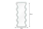 Design wandspiegel CURVY 160cm saliegroen - 43160, Huis en Inrichting, Woonaccessoires | Spiegels, Ophalen of Verzenden, Nieuw