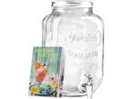 Veiling - 2x Glazen Drankendispenser met Tap - 8L, Nieuw
