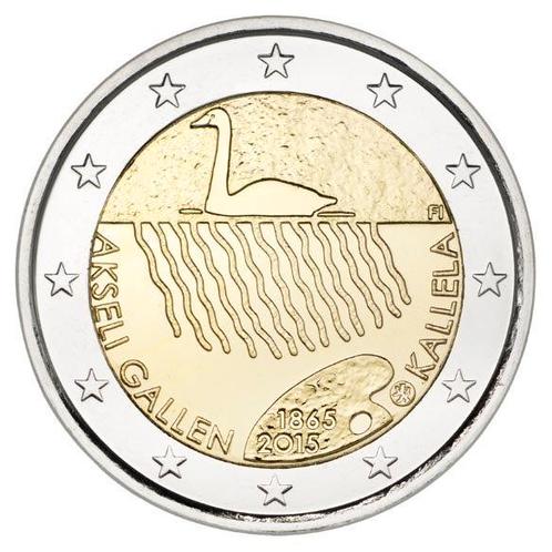 Finland 2 Euro Gallen-Kallela 2015 UNC, Postzegels en Munten, Munten | Europa | Euromunten, Verzenden