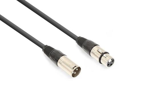 Vonyx XLR kabel (m/v) voor XLR audio verbindingen - 3 meter, Audio, Tv en Foto, Audiokabels en Televisiekabels, Nieuw, Verzenden
