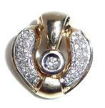 Hanger - 14 karaat Geel goud - 0.50ct. tw. Diamant