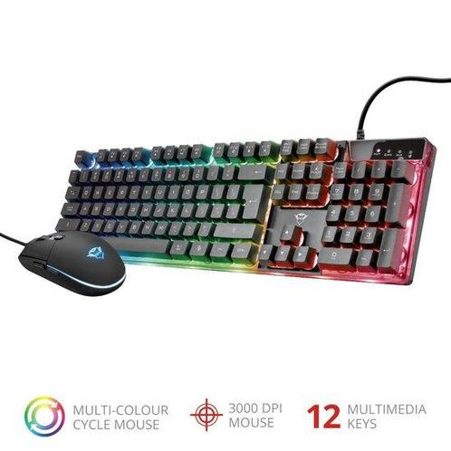 GXT 838 Azor - Gaming Toetsenbord & Muis - QWERTY / Zwart, Computers en Software, Muizen, Verzenden