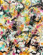 Jecminek - Untamable - XL painting - ready to hang - details