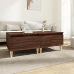 vidaXL Bijzettafels 2 st 50x46x35 cm bewerkt hout bruin, Huis en Inrichting, Tafels | Bijzettafels, Verzenden, Nieuw