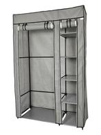 Opvouwbare Kledingkast | Campingkast | 108x44x166cm | Grijs, Huis en Inrichting, 100 tot 150 cm, Verzenden, Nieuw, 150 tot 200 cm