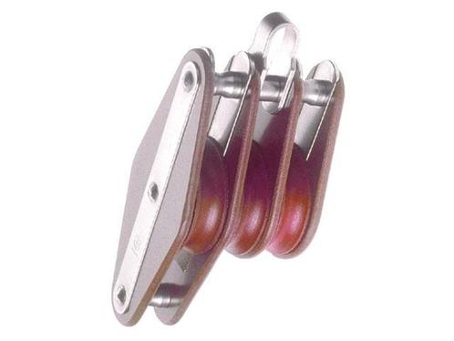 HYE  Tufnol blok 14mm 3-schijfs+hondsvot, Watersport en Boten, Accessoires en Onderhoud, Ophalen of Verzenden