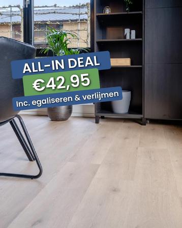 Actie vloer Plak PVC Plank Licht eiken - OP = OP! | Luxury beschikbaar voor biedingen