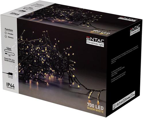 Entac Kerst Micro Cluster Lichtsnoer 14m - Kerstverlichting, Diversen, Kerst, Nieuw, Verzenden